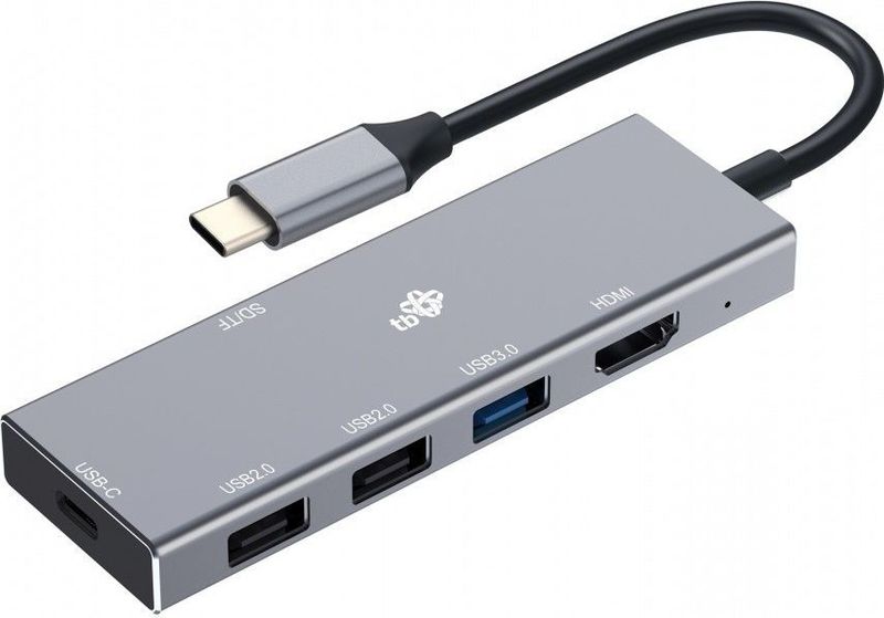 TB Adapter HUB USB C 7in1 - HDMI, USBx3, PD, SD/TF