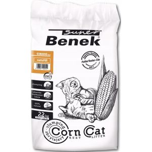 Super Benek Corn Classic Maïs kattenbakvulling Natuurlijk, Klonterend 35 l