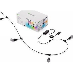 Nanoleaf Essentials Smart Multicolour Outdoor String licht Starter Kit - wielokolorowe lampki buitenętrzne 30 m, 55 Lm/żarówka, 27 W 2700 K-6500 K, controller inbegrepen (technologie Matter)