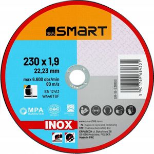 SMART365 tarcza voor snijden RVS/metal 230x1,9mm [25 stuks]