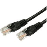 TB Patch cable cat.5e RJ45 UTP 1m. zwart - pack of 10