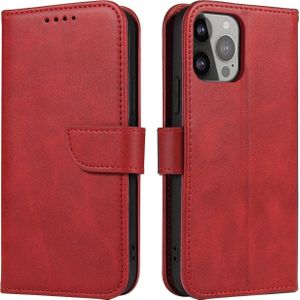 Hurtel Magnet Case etui Samsung Galaxy S23 hoes met klapką portemonnee standaard rood
