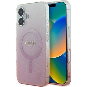 GUESS GUHMP16MHGRCELP iPhone 16 Plus 6.7 inch roze/roze hardcase IML Glitter Gradient MagSafe