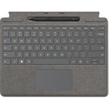Microsoft Surface Pro Signature Keyboard with Slim Pen 2 Platina Cover port AZERTY Belgisch