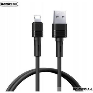 REMAX Kabel USB KABEL LEYA SERIES RC-C093 2.4A USB/LIGHTNING 1M zwart