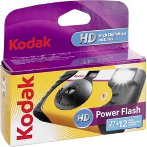 Kodak Power Flash 27+12 Compact film camera Zwart, Geel