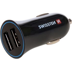 SWISSTEN oplader auto Charger 2x USB-A 2.4 A (20110900)
