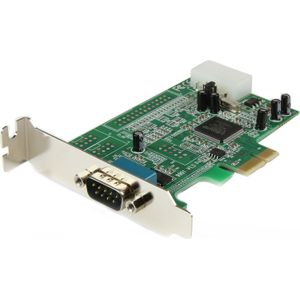 StarTech 1-port PCI Express RS232 Serial Adapter Kaart, PCIe RS232 Serial Host Controller Kaart, PCIe naar Serieel DB9, 16550 UART, Low Profile Uitbreidingskaart, Windows & Linux