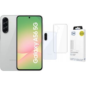 Samsung smartphone Galaxy A56 5G 8/256GB grijs (SM-A566BZACEUE) + Etui Clear Case