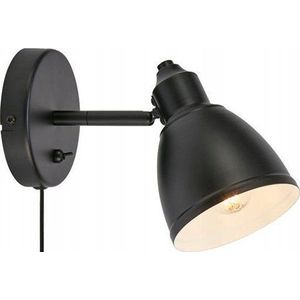 Markslojd Kinkiet Story 108712 kinkiet lamp muur 1x40W E14 zwart/wit