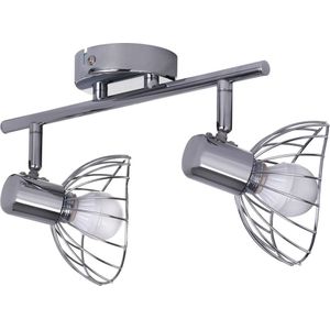 Activejet GIZEL dubbele plafondlamp strip chroom E14 wandlamp voor woonkamer