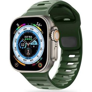Tech-Protect band Iconband Line Apple Watch 4/5/6/7/SE/8/Ultra 44/45/49mm Army groen