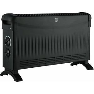 Volteno BASIC CONVECTOR 2000W met SUPPLY 750W/1250W/2000W. zwart