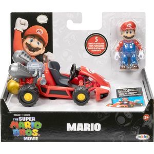Jakks Super Mario Movie Mario 6Cm Met Kart