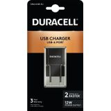 Duracell DRACUSB3-EU oplader voor mobiele apparatuur Smartphone, Tablet Zwart AC Binnen