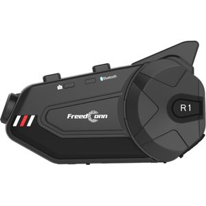 FreedConn Motorfiets intercom R1 PLUS E Zwart