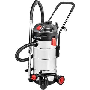 GRAPHITE Werkplaatsstofzuiger 1500W 40L Container