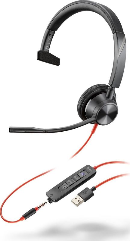 HP Poly Blackwire 3315 Monaural Teams zert USB-A
