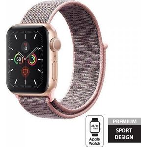 Crong Crong Nylon - band sport voor Apple Watch 38/40/41 mm (licht roze)