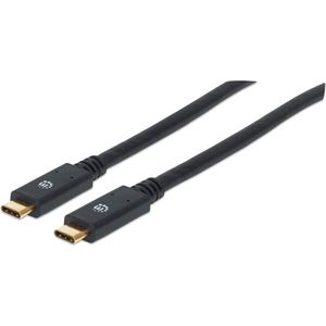 Manhattan 354905 USB-kabel USB 3.2 Gen 1 (3.1 Gen 1) 2 m USB C Zwart