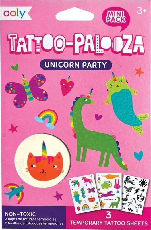 Teka tatoeage wasbaar mini Tattoo Palooza - eenhoorn