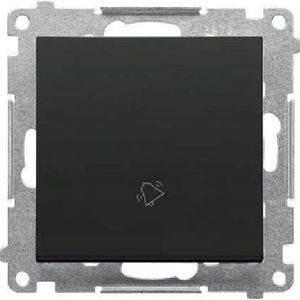 Kontakt-Simon knop bel 55 TD1.01/149 module 10 AX, 250V~, szybkozłącza zwart mat