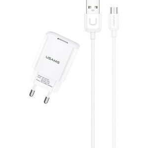 USAMS Charger 2,1A microUSB cable T21