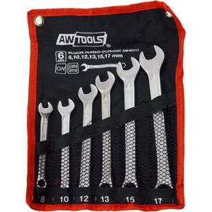 AWTools ringsteeksleutelset 8-17mm 6 stuks (AW40111)