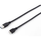 Equip 128397 USB-kabel 1,8 m USB 3.2 Gen 1 (3.1 Gen 1) USB A Micro-USB B Zwart