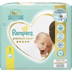 Pampers Diaper Set Care Newborn 1 (2-5 kg), 26