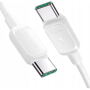 Joyroom Kabel USB Kabel Multi-kleur Series A14 USB-C / USB-C 100W 1.2 m - wit