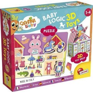 Carotina Baby Logic 3D zabawki puzzel puzzel 92543 LISCIANI