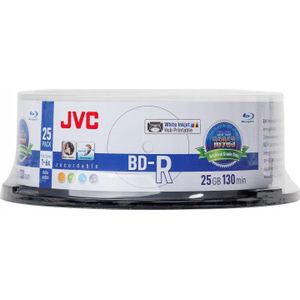 JVC BD-R 25GB 6X INKJET wit PRINTABLE ARCHIVAL WATERPROOF PHOTO GLOSSY CAKE*25 70L71KJCK0006