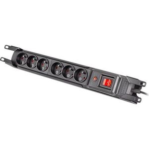 ARMAC Surge Protection Power Strip rack 19in. M6 3m 6x230v zwart M6/30/R/CZ/IEC
