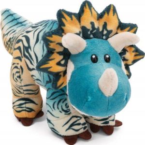 NICI 49467 mascotte pluche dinozaur Cerastupsy blauw 30cm staand groen