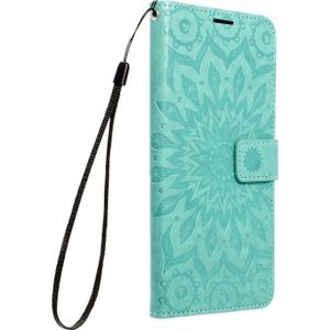 holster Forcell MEZZO Book voor SAMSUNG Galaxy S21 FE mandala groen