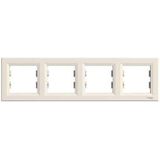Schneider Electric rand 4-voudig Asfora pozioma kremowa EPH5800423