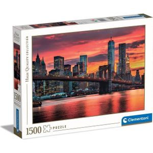 Clementoni High Quality Collection EAST RIVER AT DUSK Legpuzzel 1500 stuk(s) Stad