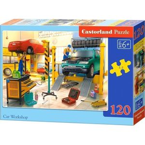 Castorland puzzel 120 auto Workshop CASTOR