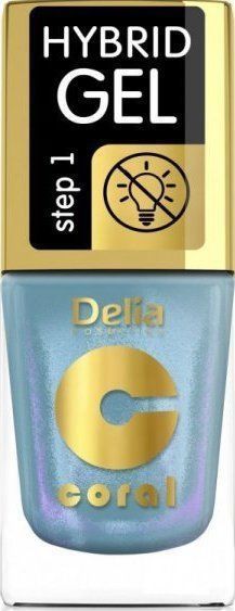 Delia COSMETICS Coral Hybrid Gel lak hybride voor nagels nr 111 - multirefleks (zonder lampy) 11ml