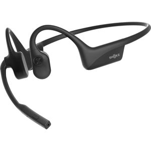 SHOKZ OpenComm2 2025 Upgrade Headset Draadloos oorhaak Kantoor/callcenter Bluetooth Zwart