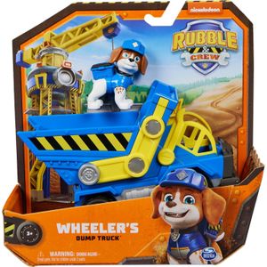 Spin Master Rubble & Crew - Wheeler’s Kiepwagen met speelfiguur en beweegbare onderdelen