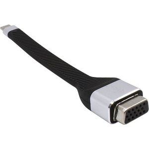 i-tec C31FLATVGA60HZ video kabel adapter 0,11 m USB Type-C VGA (D-Sub) Zwart