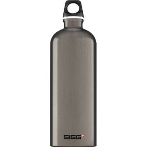 SIGG waterfles Traveller 1 liter donkergrijs/bruin