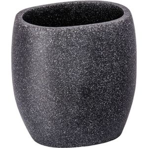 WENKO tandenborstelhouder Puro 9,4 cm polyresin antraciet