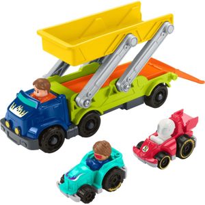 Fisher Price Little People Lp Wheelies Autovrachtwagen Afrijden Cadeauset