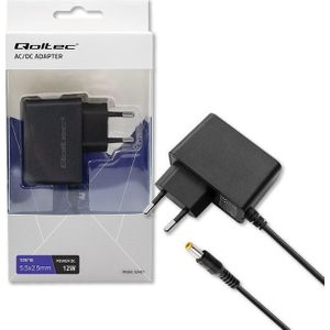 Qoltec Plug in power supply 12W 12V, 1A, 5.5x2.5