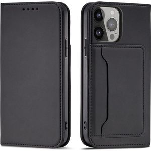 Hurtel Magnet Card Case etui Samsung Galaxy A23 5G hoes met klapką portemonnee standaard zwart