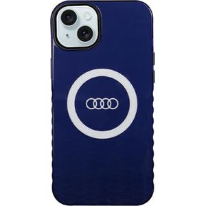 Audi IML Big Logo MagSafe Case iPhone 15 Plus / 14 Plus 6.7 inch blauw/marine blauw hardcase AU-IMLMIP15M-Q5/D2-BE