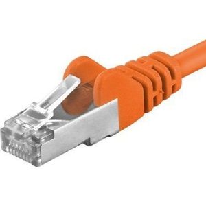 PremiumCord Patch kabel CAT6a S-FTP, RJ45-RJ45, AWG 26/7 2m oranje
